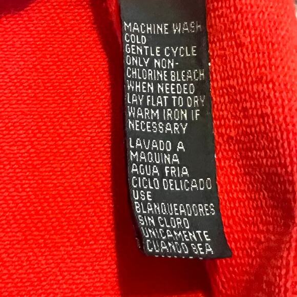 Lauren Jeans Co Full Zip Hoodie Orange Jacket.  Women's Size Small - Picture 6 of 6